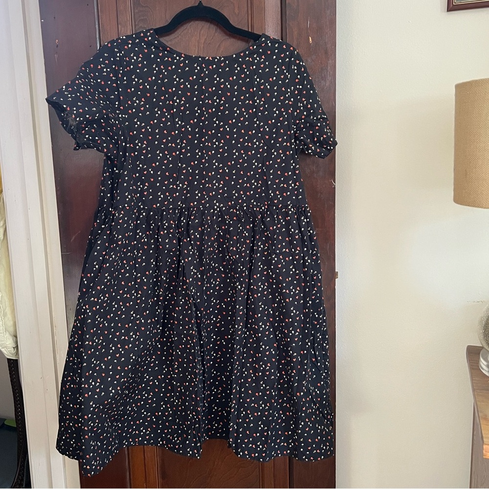 Tradlands Black floral Nico dress, size M